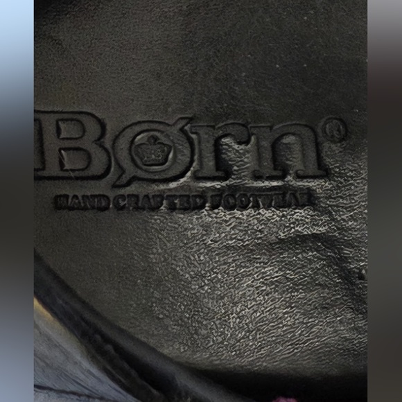 BORN Mary Jane Shoes Womens Size 8.5 Black Leather Buckle - Picture 8 of 8